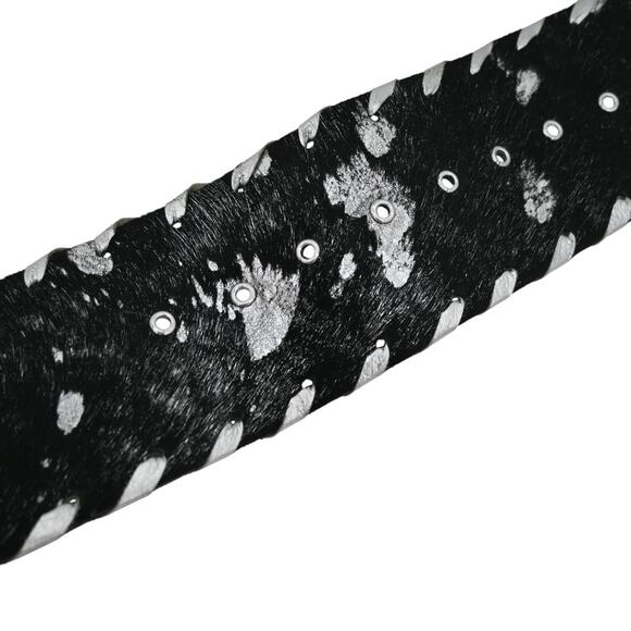 Pat Dahnke Crystal Buckle Ponyhair Belt Size Estimated Small / Medium main image 4